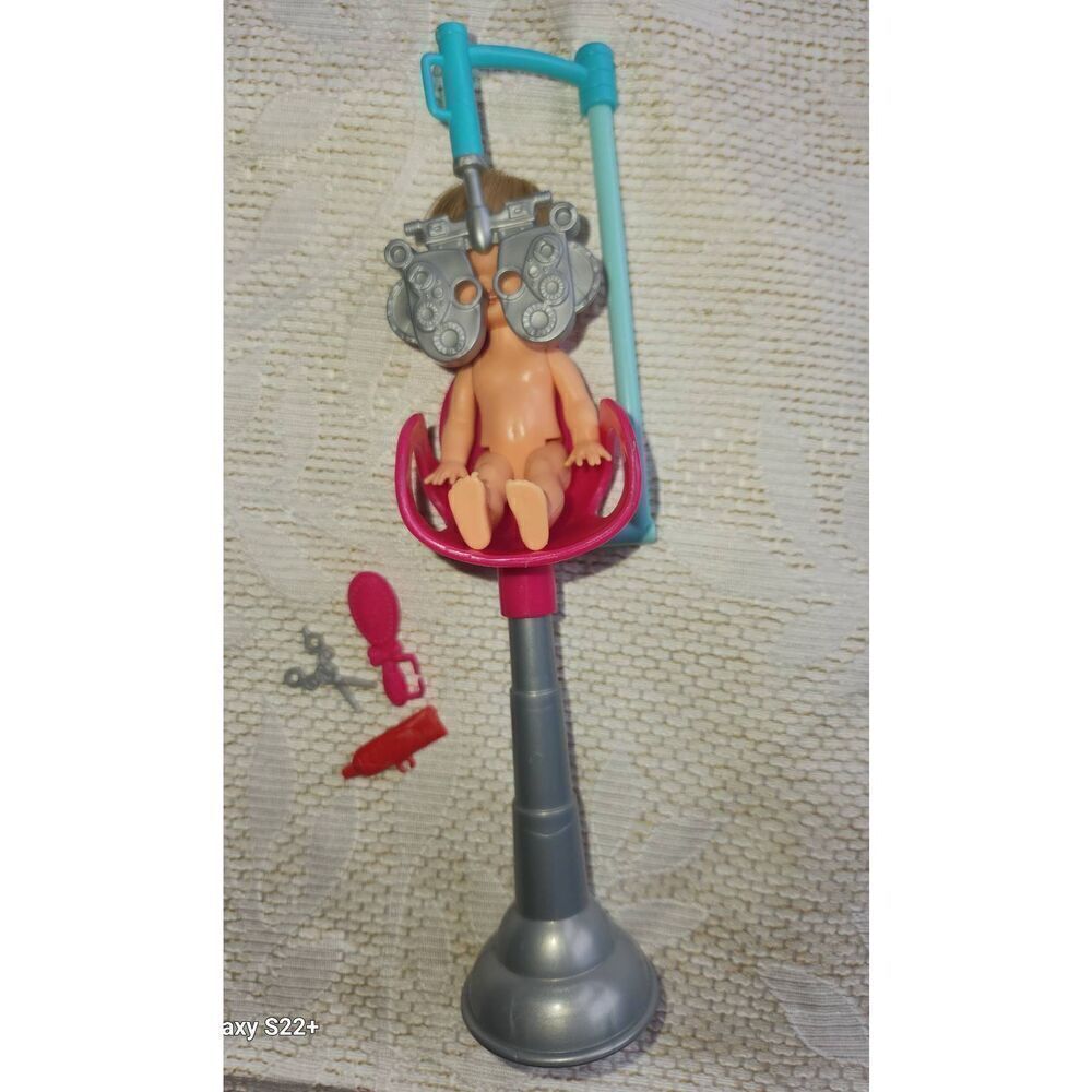 Barbie Mattel child doll and misc. play set